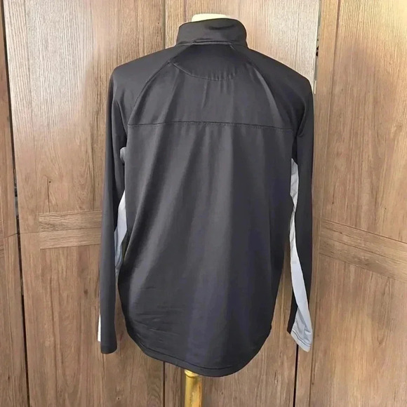 Fila Mens jacket 1/4 quater zip pullover Tricot active sweater black/gray - Picture 4 of 5